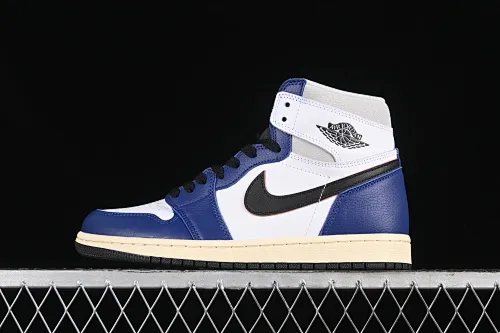 All categories Air Jordan Jordan series basketball shoes Air Jordan 1 High Air Jordan 1 Retro High "White Deep Royal Blue" AJ1 Joe 1 navy white and blue high-top basketball shoes DZ5485-100